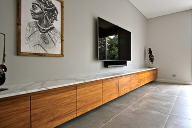 Inspiration for a contemporary living room in Sydney.