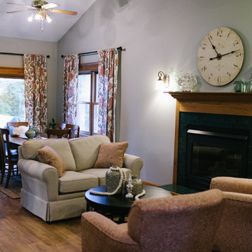 Casual Country Living Room Remodel