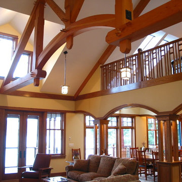 Cathedral Ceiling of Lake Bungalow