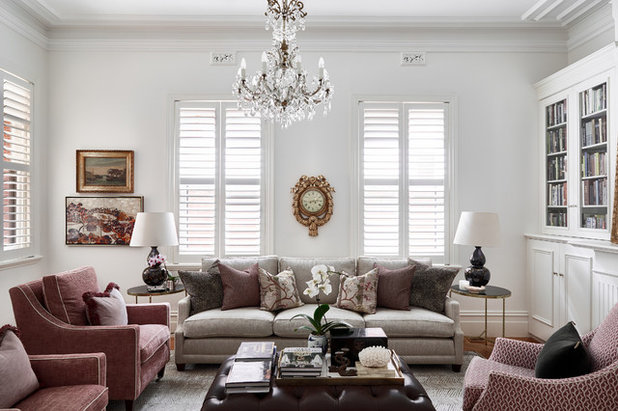 Traditional Living Room by Melissa Balzan Design