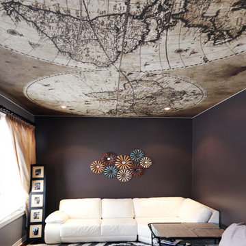 Ceiling Map Mural