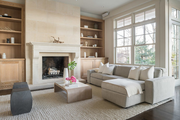 Transitional Living Room by LTW Design