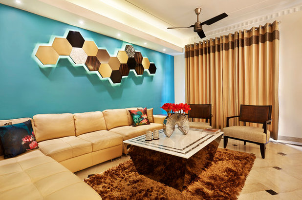 Contemporary Living Room by TOTAL INTERIORS SOLUTIONS PVT. LTD