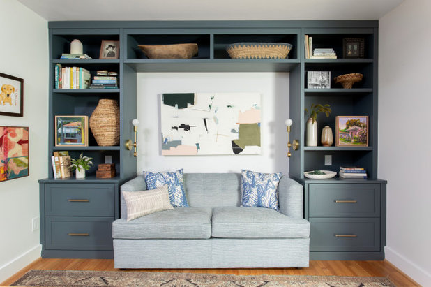 Transitional Living Room by Gathered