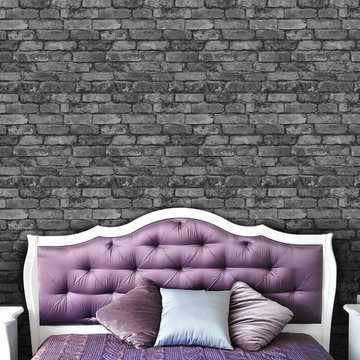 Charcoal Brick Effect Wallpaper Fine Decor (DEC019)