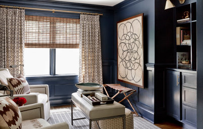 Room of the Day: Dark and Daring Pay Off in a Den Redesign