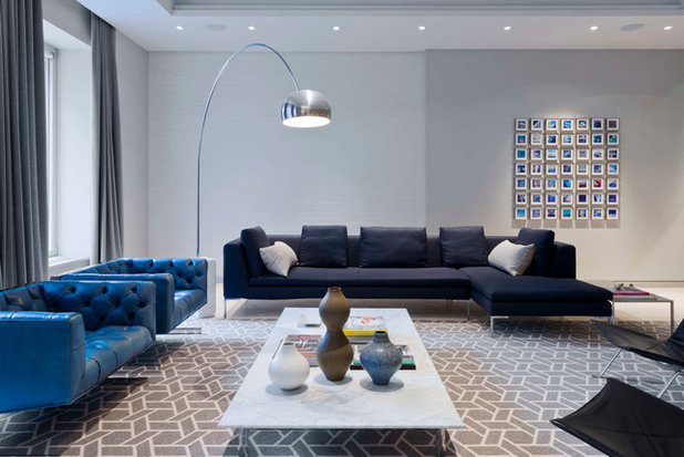 Contemporary Living Room by Adrian Wilson interior photography, NY