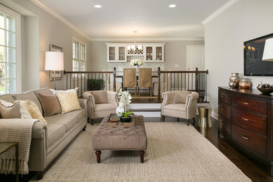 Photo of a traditional living room in Kansas City.