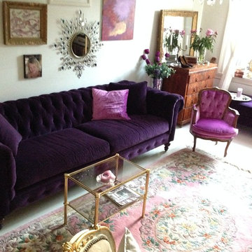 Chesterfield 96" Couch at home in Norway.