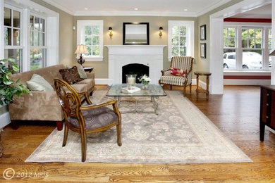 Inspiration for a timeless living room remodel in DC Metro
