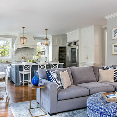 Inspiration for a transitional living room remodel in San Francisco