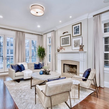 Chicago single family home main floor interior design project