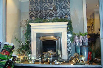 Christmas Fireplace Displays
