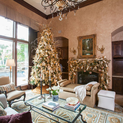 Inspiration for a timeless living room remodel in Houston