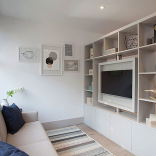 Idée de décoration pour un salon nordique.