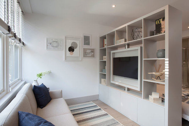 Scandinavian Living Room by Elayne Barre Photography