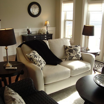 Classic Black and White living room