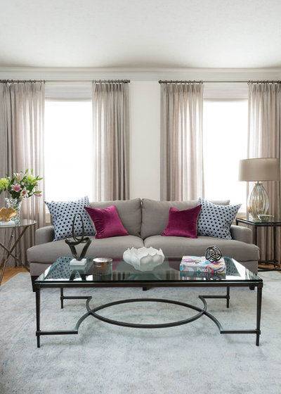Transitional Living Room by FIG Interiors