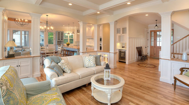 American Traditional Living Room by MAC Custom Homes