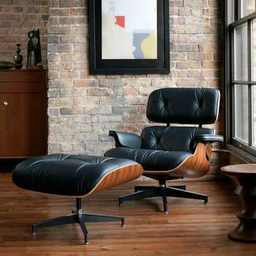 Classic Lounge Chair & Ottoman by Manhattan Home Design