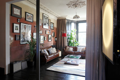 This is an example of an industrial living room in London.