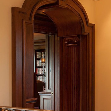 Clive Christian Cool Walnut Library Entry