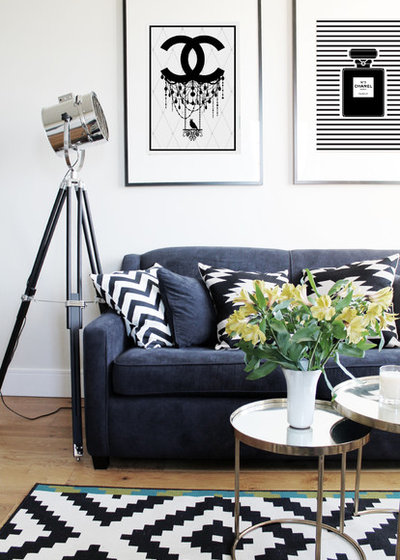 Contemporary Living Room by Owl Design