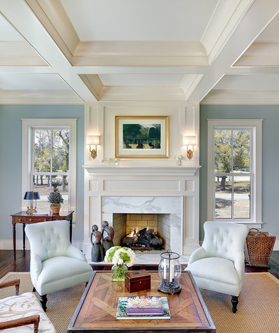 Traditional Living Room by Structures Building Company