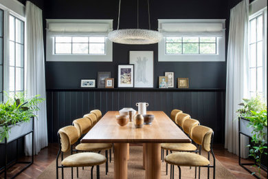 Dining room - transitional dining room idea in Raleigh