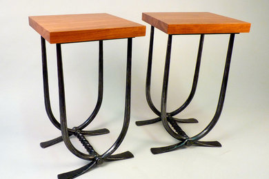 Coffee table and End tables, wood by Dan Young