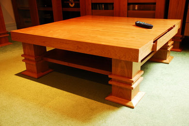 Coffee Table - Modern Style with Traditional Aspects Done in Wood Veneer