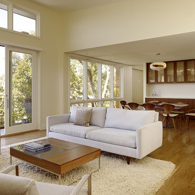 Living room - modern open concept living room idea in San Francisco