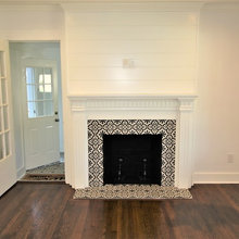 Rental Property Living room w/ Fireplace