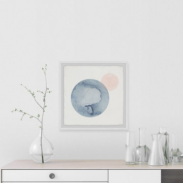 "Collided Circles" Framed Painting Print