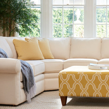 Collins Sectional by La-Z-Boy shown in Cotton