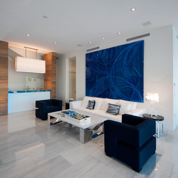 Colonial White Marble Modern Home