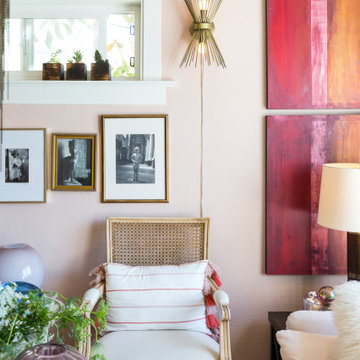 Color, Dramatic Lighting and Pattern Energize a Rental Home
