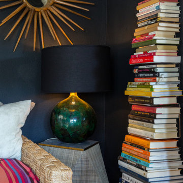 Color, Dramatic Lighting and Pattern Energize a Rental Home