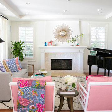 Colorful and Eclectic Living Room