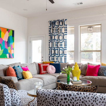 Colorfully Curated Living Room
