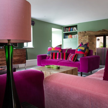 Colourful Living Room - Tenterden Oast