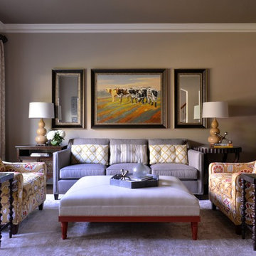 Comfortable Yet Elegant Family Room/Library