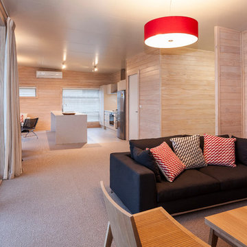 Compact TV Room In Contemporary Scandinavian Home