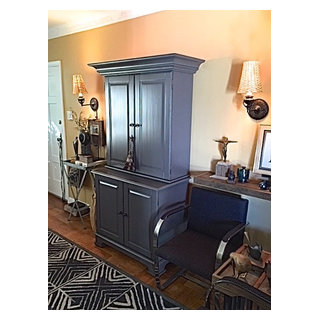 COMPLETED REFURBISHED ARMOIRE Eclectic Living Room San