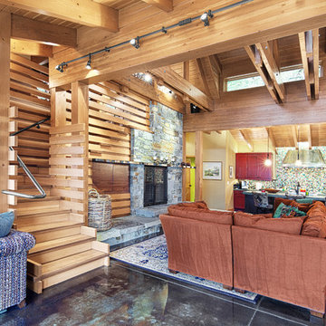 Concrete Floored Abode - a cabin on Lake Wenatchee