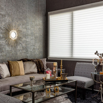Condo Living room & Kitchen Open Concept Design- Manhattan Style!