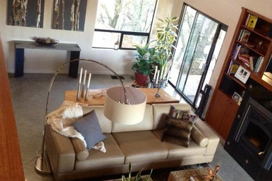 Contemporary Artwork Living Room - Oversized Tree Art Beige Brown Gray