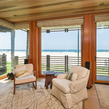 Contemporary Beach House- Living Room