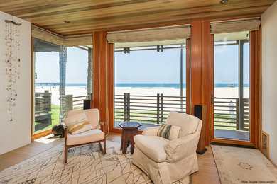 Contemporary Beach House- Living Room