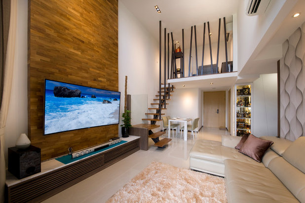 Contemporary Living Room by Edge Interior Pte Ltd